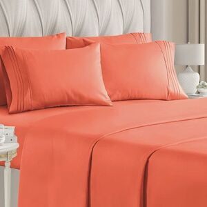 Queen Size Sheet Set 6 Piece Set Hotel Luxury Bed Sheets Extra Soft bedr…